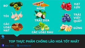 TOP THỰC PHẨM CHỐNG LÃO HOÁ TỐT NHẤT